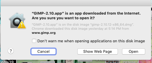 Gimp Download Not Opening Mac